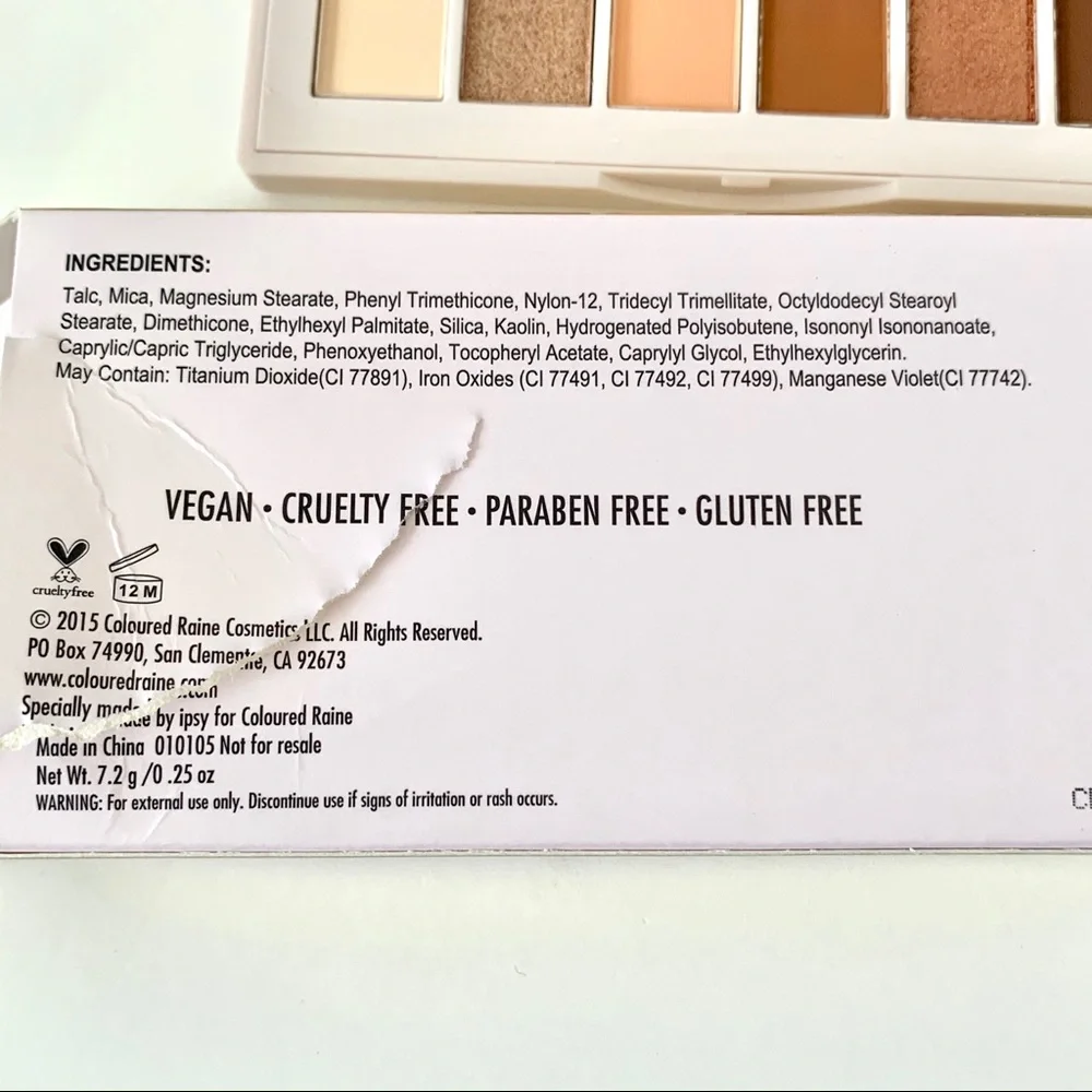 COLORED RAINE Eyeshadow Palette in Mimosa Moment